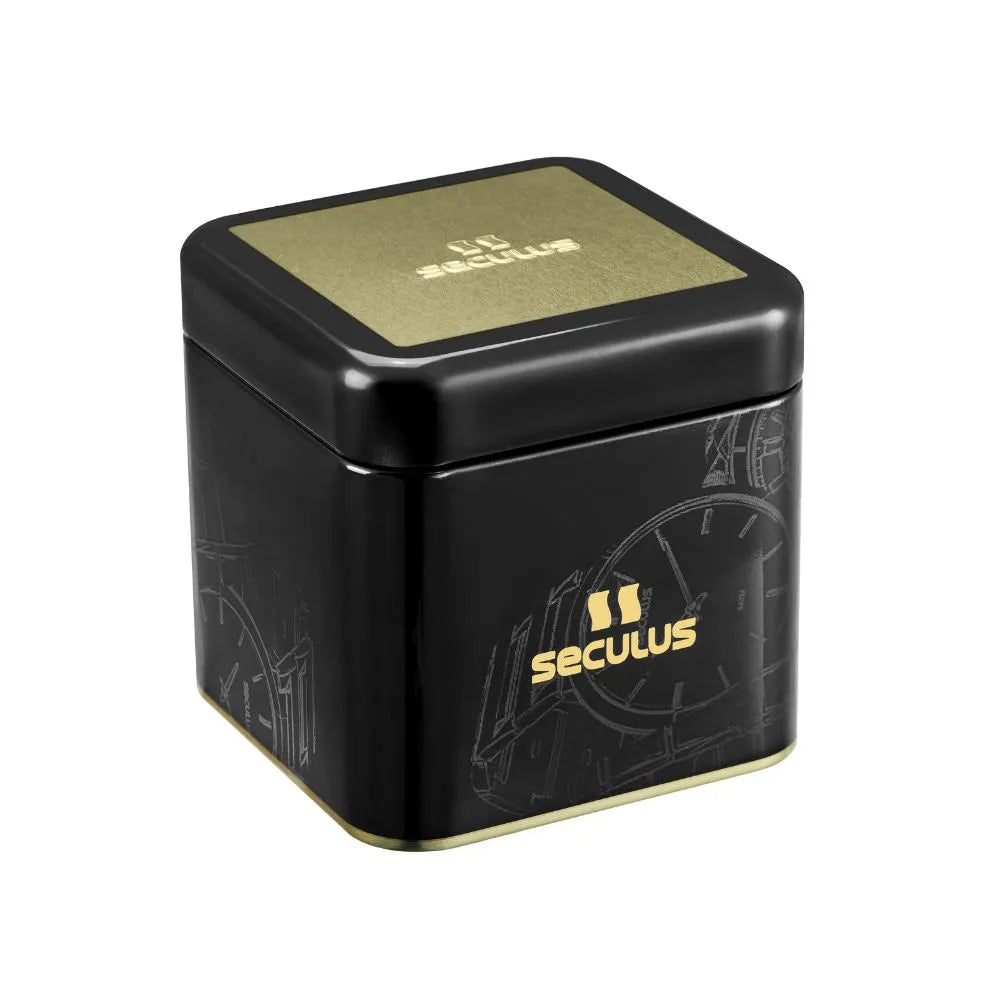 Relógio Masculino Analógico Prata Mostrador Preto Referência: 23746G0SVNC1