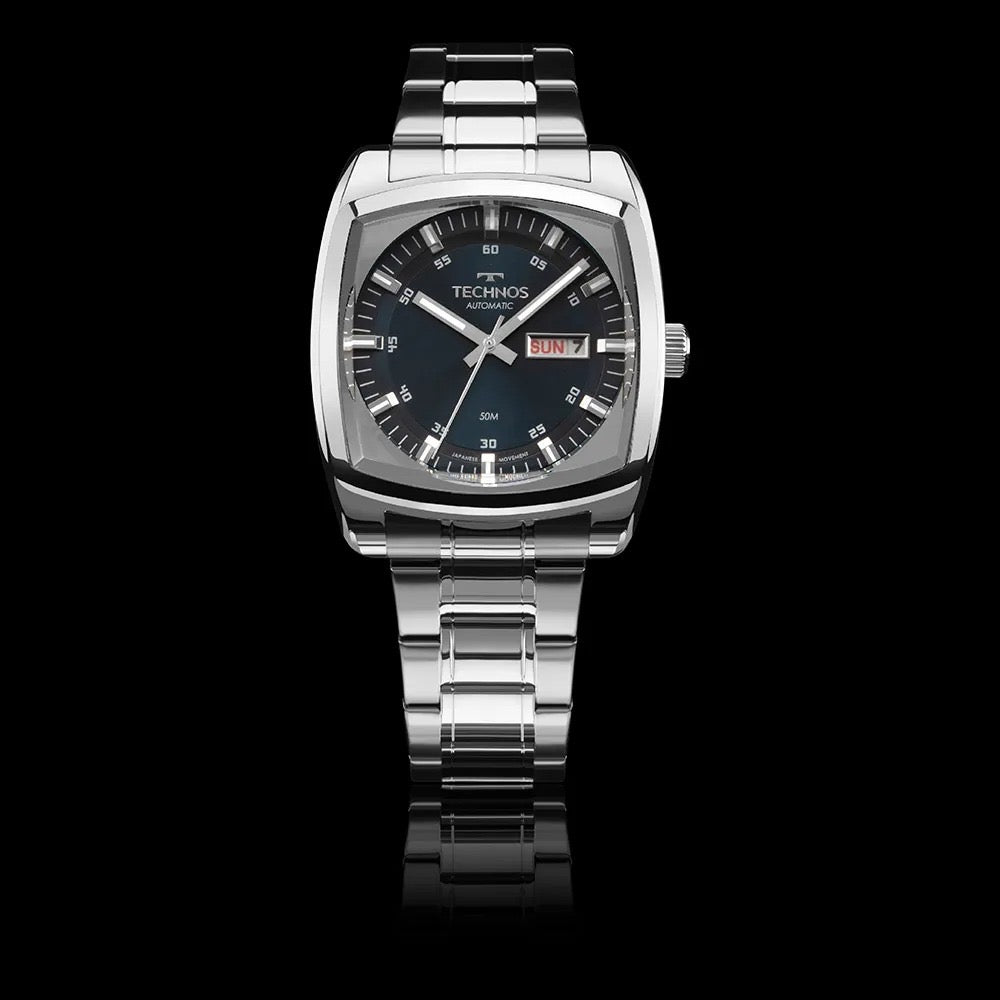 Relógio Technos Masculino Automático Prata - 8205OL/1A