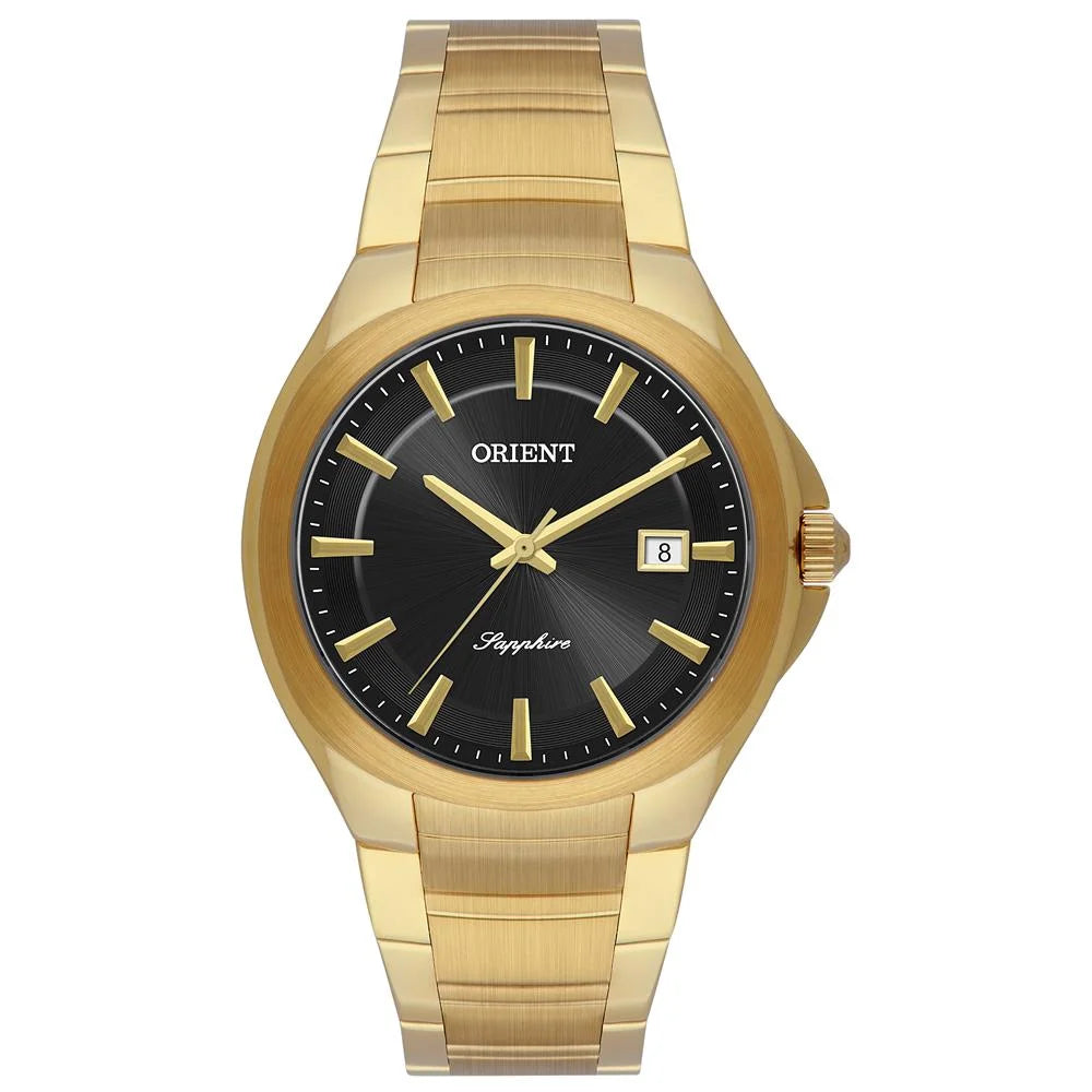 Relógio Orient Masculino Social Safira – MGSS1287G1KX Dourado