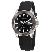 Relógio Seculus Masculino Esportivo Silicone Preto - Referência: 20882G0SVNU2