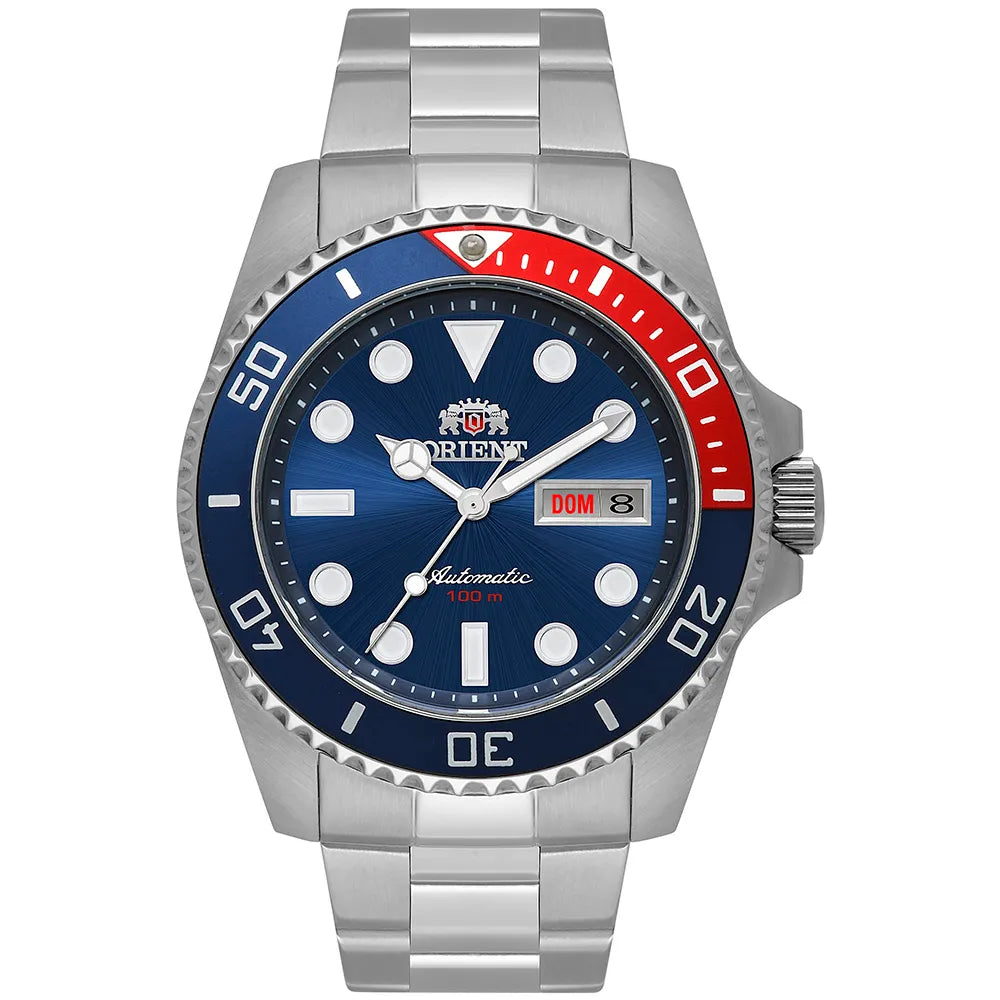Relógio Orient Automático Submariner Pepsi - F49SS026NH