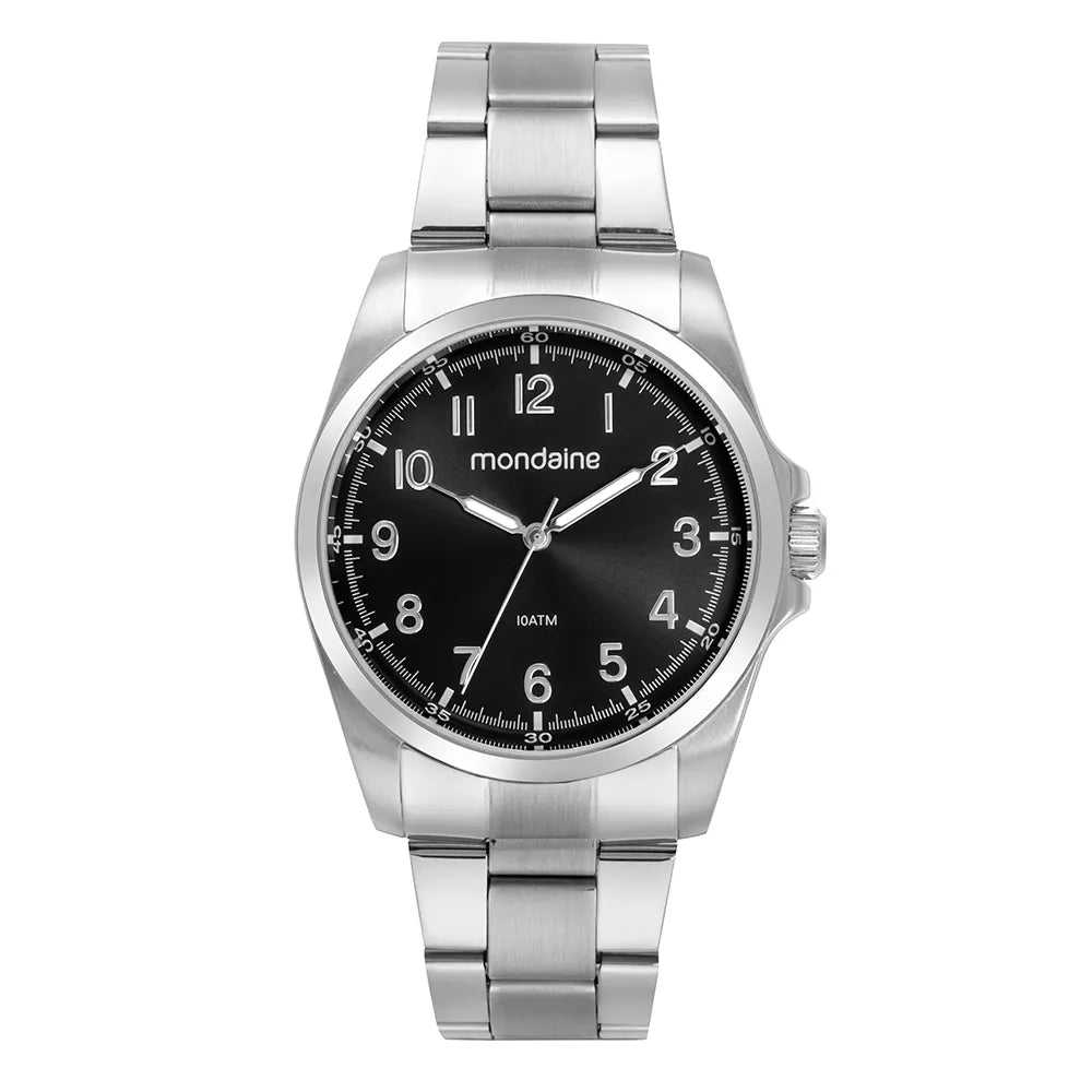 Relógio Mondaine Masculino Casual Prata – Ref. 32567G0MVNA1