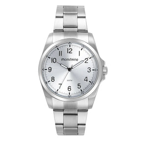 Relógio Mondaine Masculino Casual Prata – Ref. 99407G0MVNE2