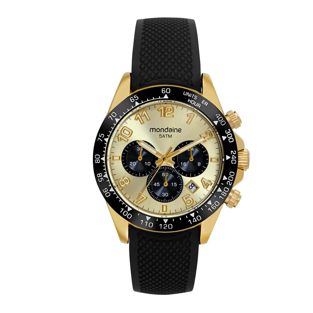 Relógio Mondaine Masculino Cronógrafo Silicone Bicolor – Ref. 32815GPMVDI4
