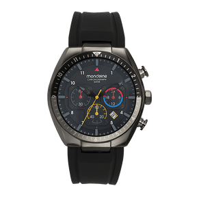 Relógio Mondaine Masculino Cronógrafo Chumbo Pulseira Silicone Referência: 32857GPMVPI2