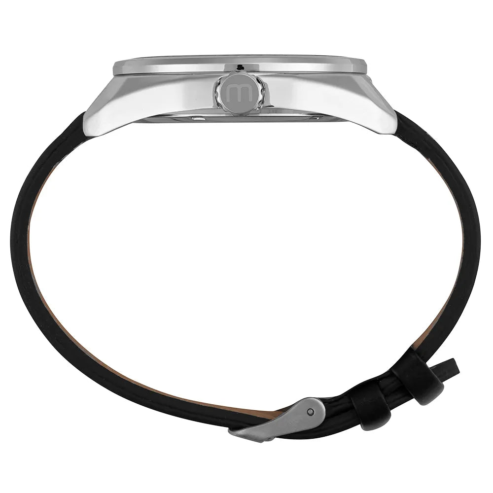 Relógio Mondaine Masculino Prata Casual – Pulseira Couro Fecho Fivela Referência: 99809G0MVNH2