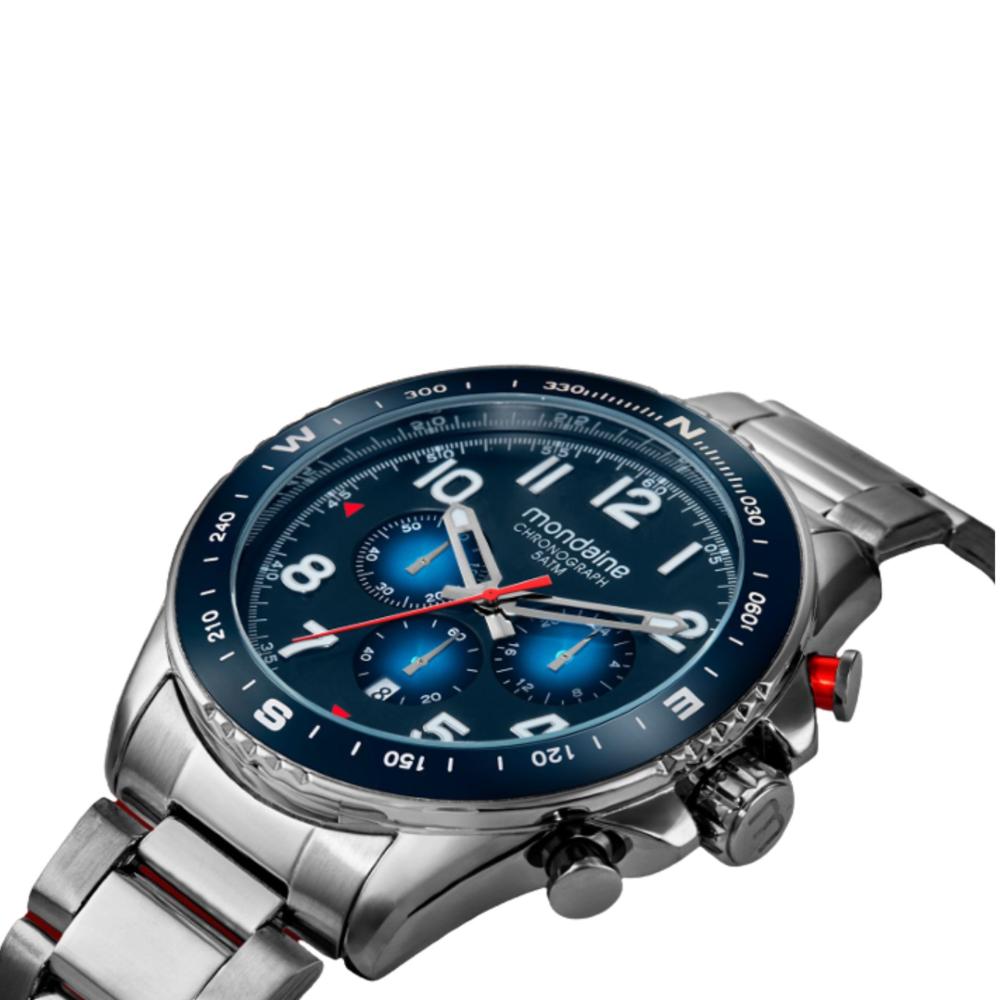 Relógio Mondaine Cronógrafo – Prata Referência: 32895G0MVNE2