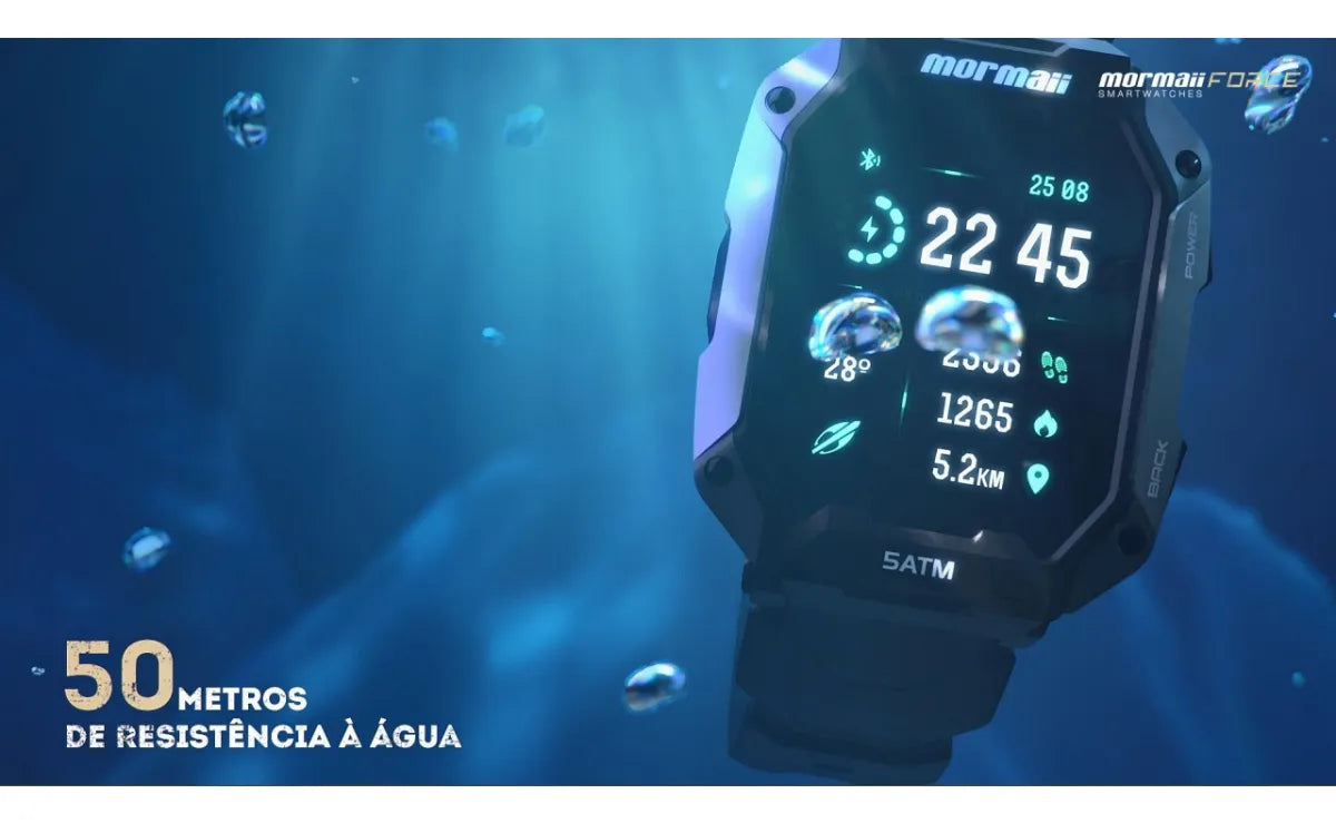 Relógio Smartwatch Mormaii Force Preto - MOFORCEAA/8P