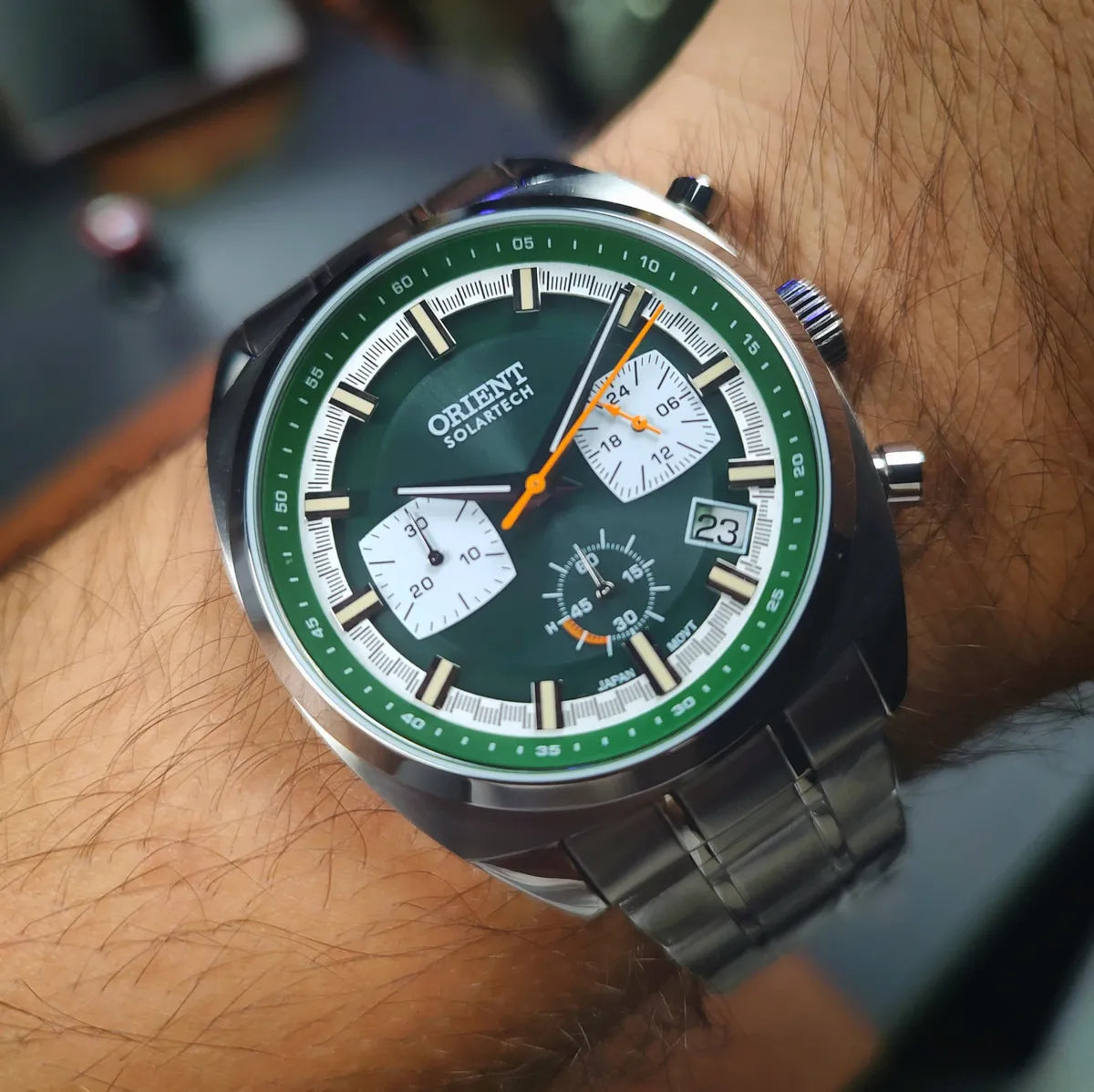 Relógio Orient Masculino SolarTech Cronógrafo Neo Vintage – MBSSC269