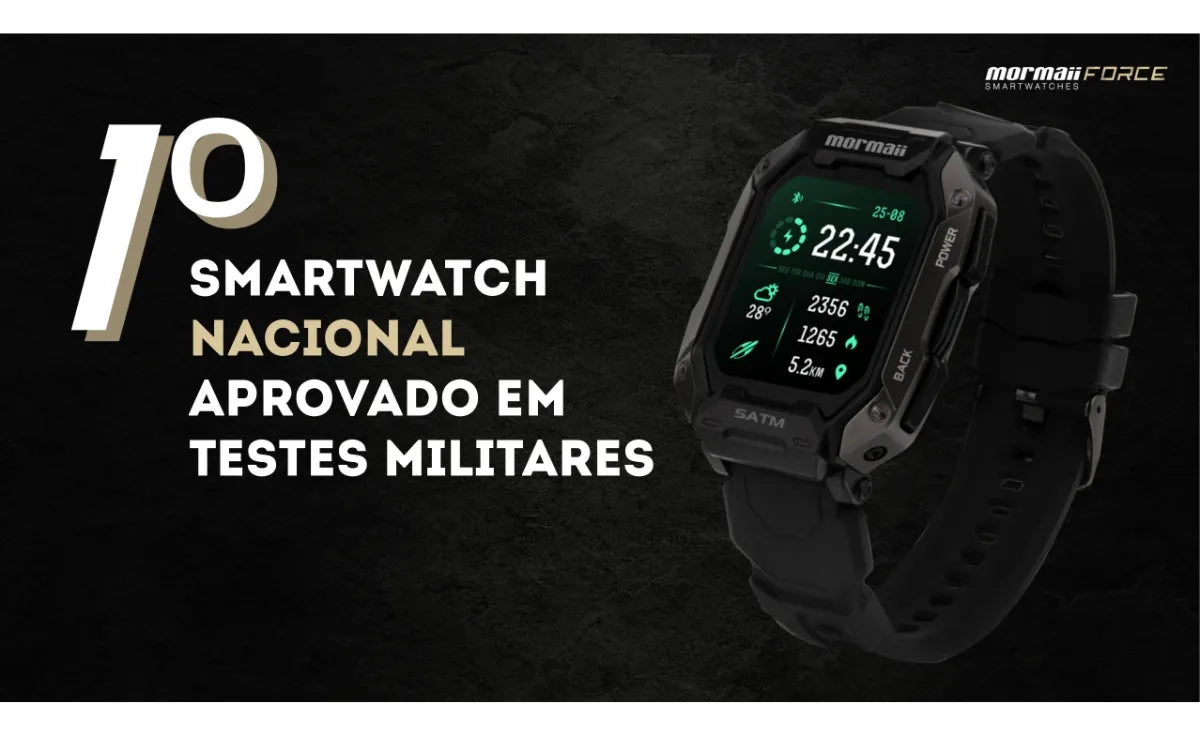 Relógio Smartwatch Mormaii Force Preto - MOFORCEAA/8P