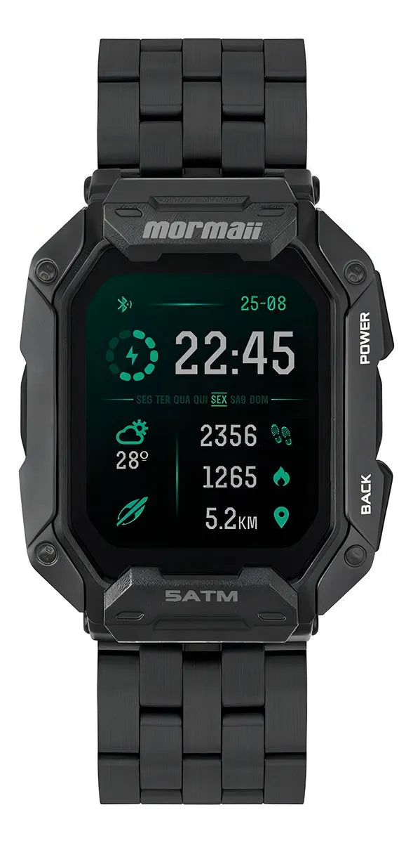 Relógio Smartwatch Mormaii Force Preto - MOFORCEAA/7P