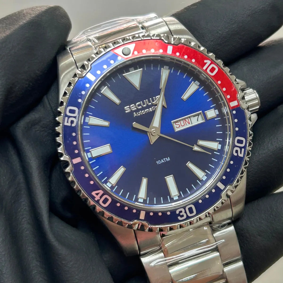 Relógio Seculus Diver Pepsi Automático - Referência: 44237G0SVNA5