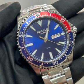 Relógio Seculus Diver Pepsi Automático - Referência: 44237G0SVNA5