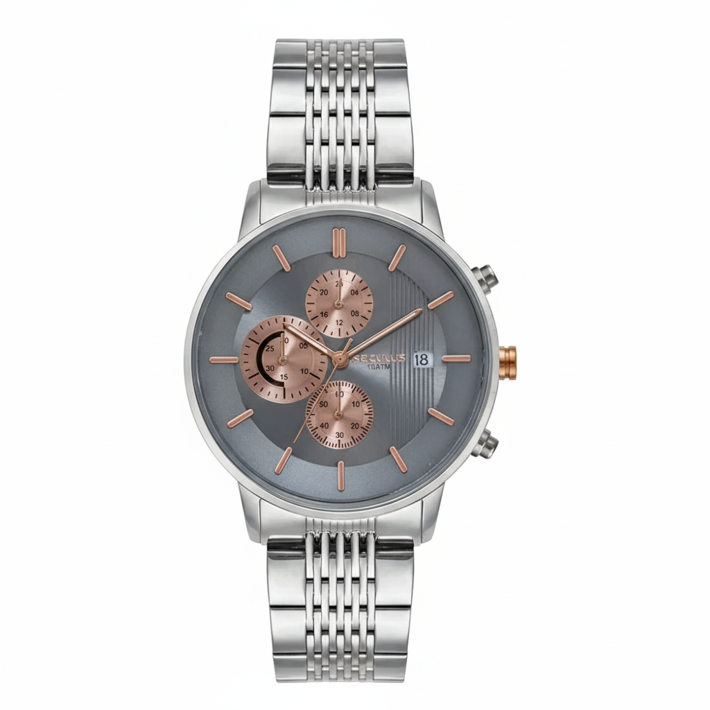 Relógio Seculus Masculino Cronógrafo Prateado - Referência: 44271G0SVNA1