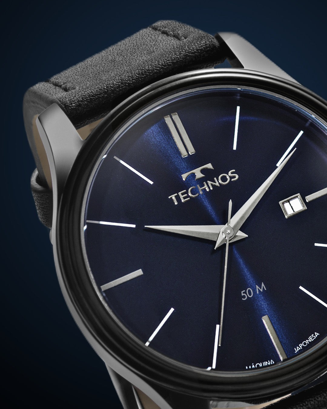 Relógio Technos Masculino Slim Grafite - GM12AJ/0P