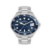 Relógio Technos Masculino Acqua Prata - Fundo Azul - 2415EG/1A