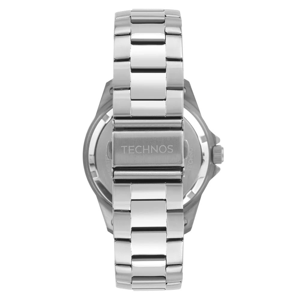 Relógio Technos Masculino Acqua Prata - Fundo Azul - 2415EG/1A