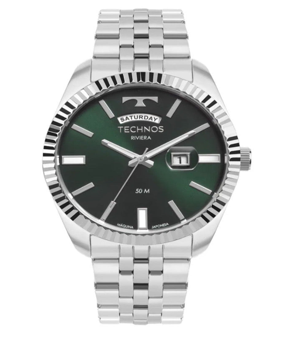 Relógio Technos Masculino Riviera Prata - 2350AI/1V