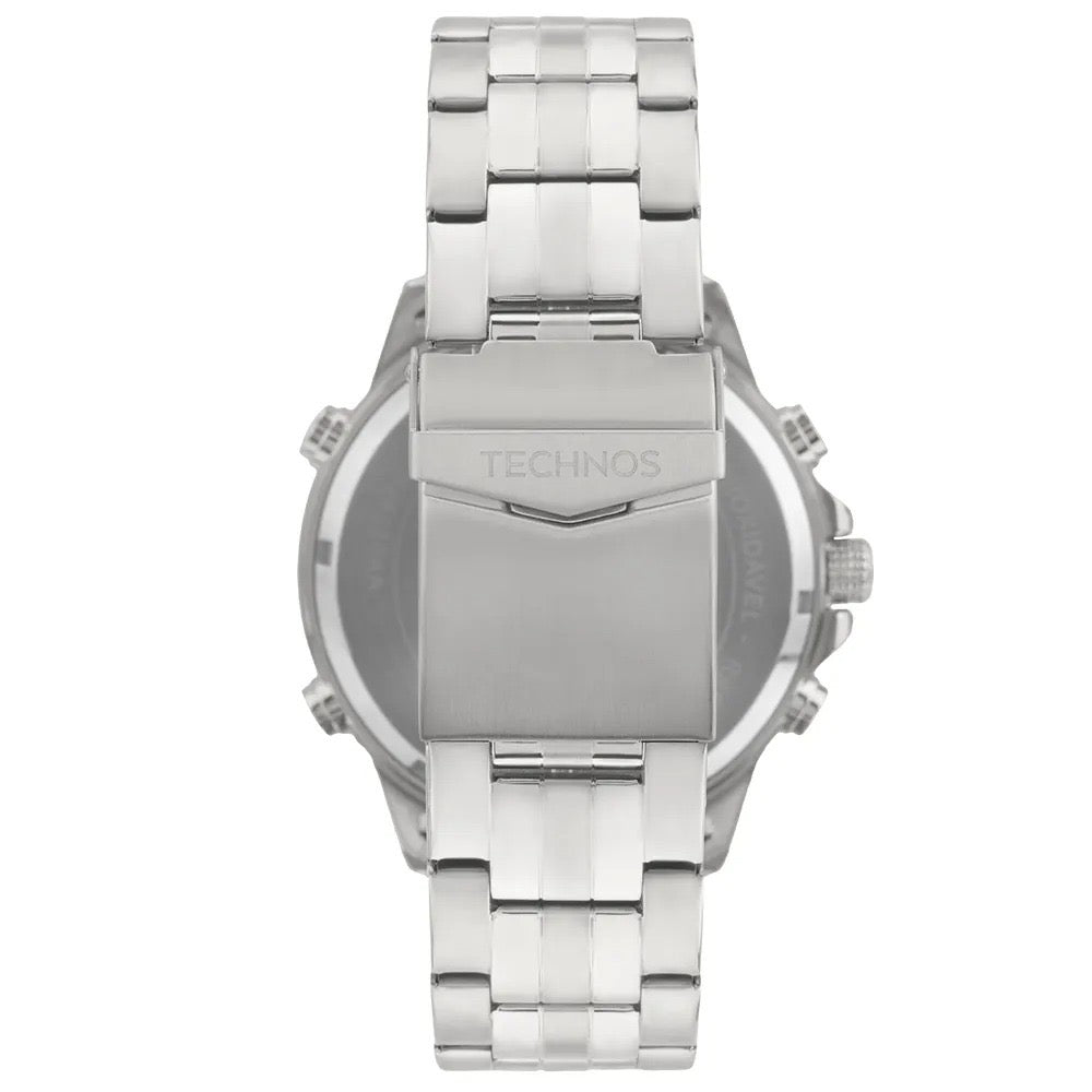 Relógio Technos Masculino Digitech Prata - BJ4130AB/1P