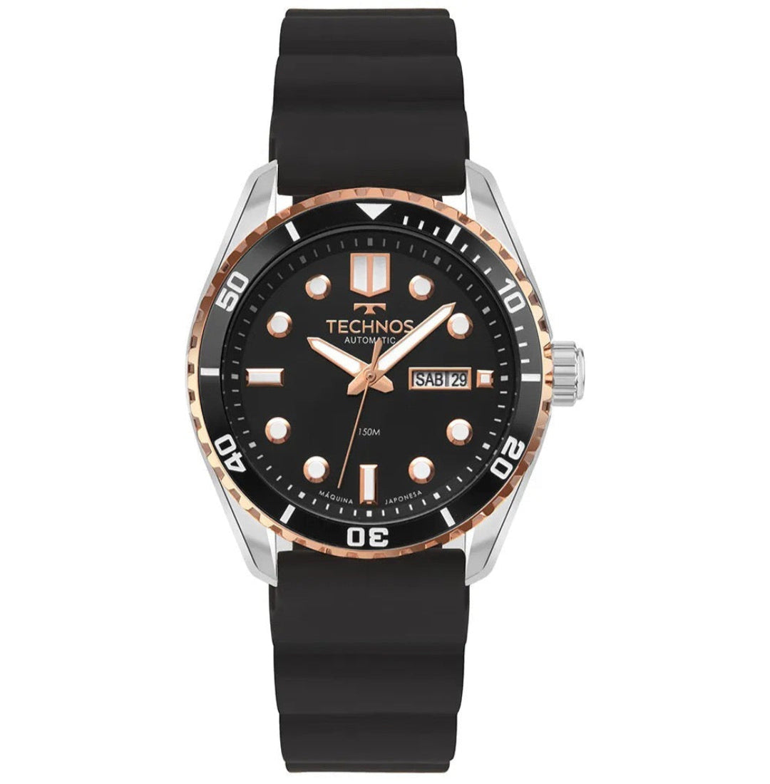 Relógio Technos Masculino Automático Bicolor - 8205PB/2P