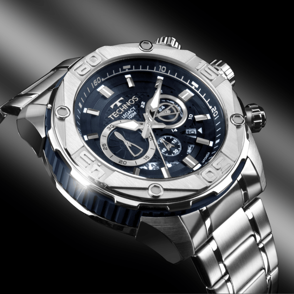 Relógio Technos Masculino Legacy Prata - Referência: JS25BBZ/1A