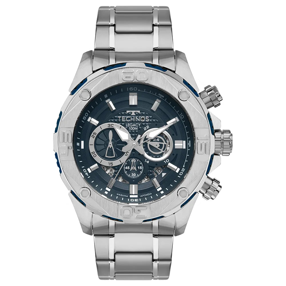 Relógio Technos Masculino Legacy Prata - Referência: JS25BBZ/1A