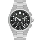 Relógio Orient Solartech Cronógrafo Preto e Prateado – MBSSC274P1SX
