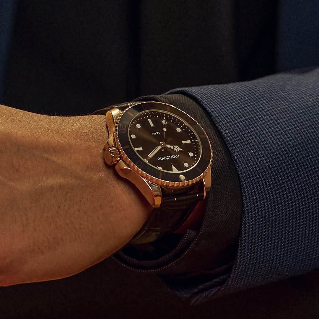 Relógio Masculino Esportivo Dourado Mondaine Referência: 32549GPMVDI5