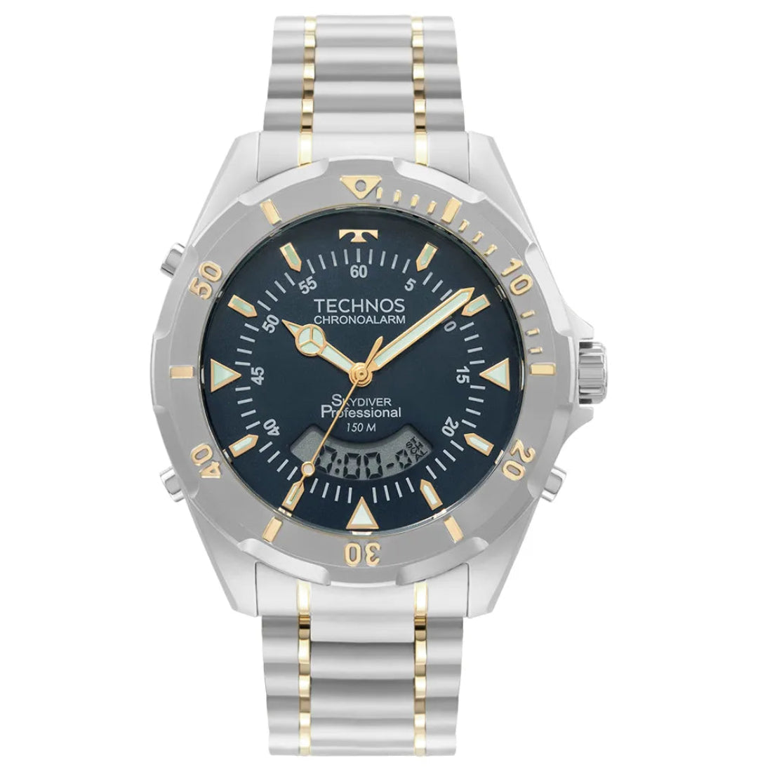 Relógio Technos Skydiver Masculino - Bicolor - WT2050AB/1A