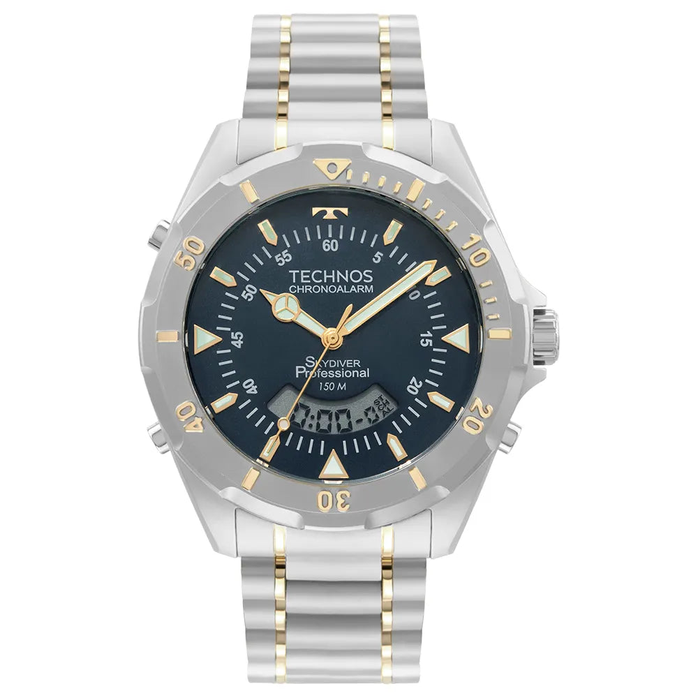 Relógio Technos Skydiver Masculino - Bicolor - Referência: WT2050AXN/1A