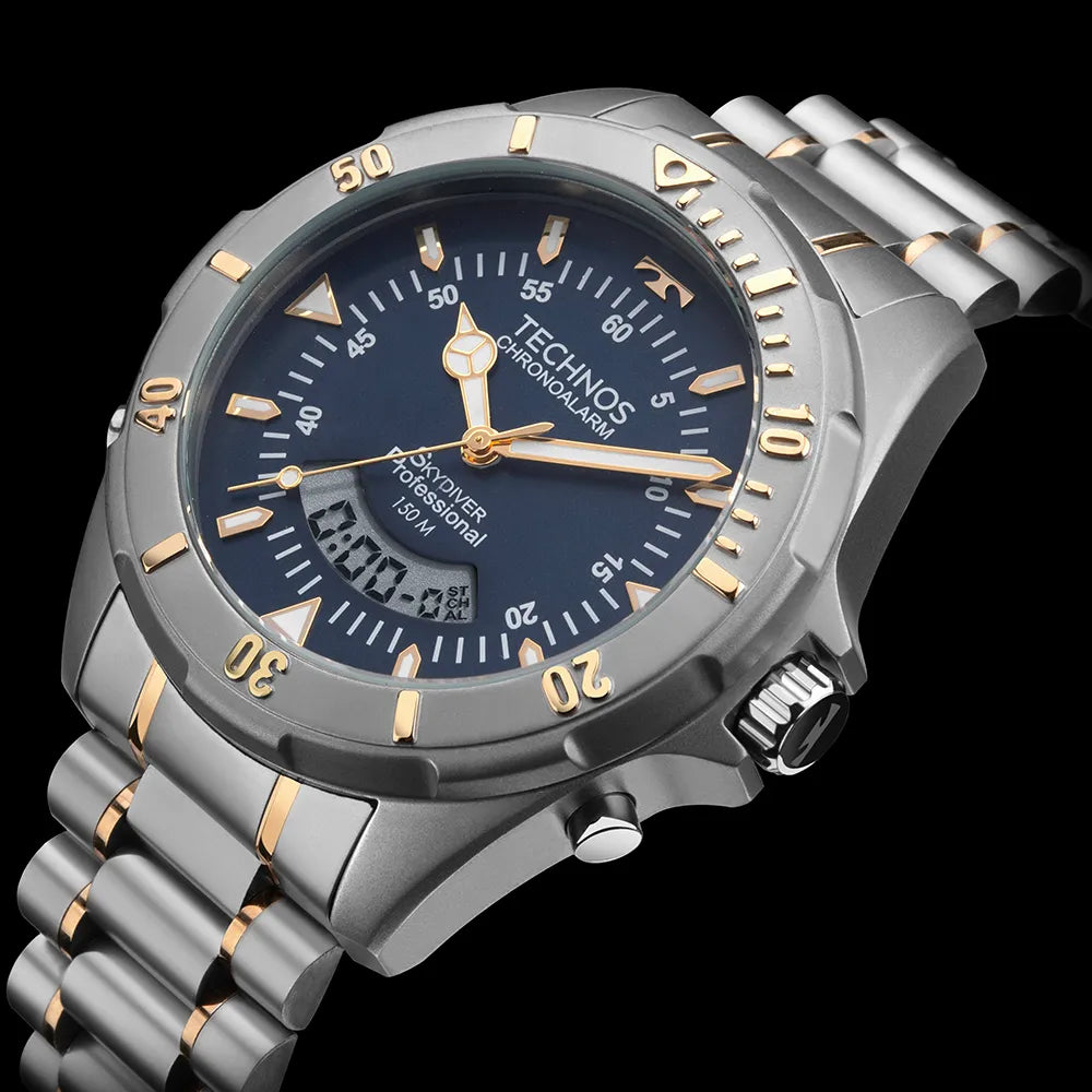 Relógio Technos Skydiver Masculino - Bicolor - Referência: WT2050AXN/1A