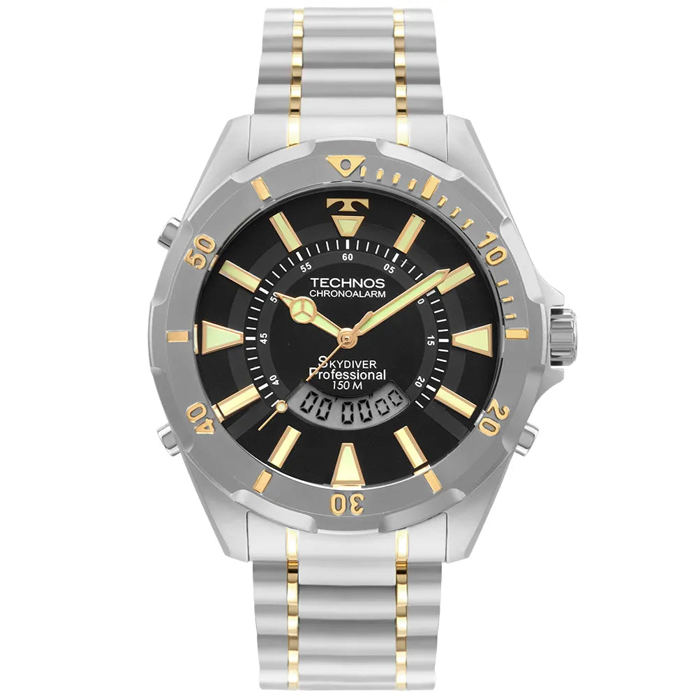 Relógio Technos Casual | Coleção Skydiver: O Diver Clássico em Aço - Ref: WT205FQ/5P