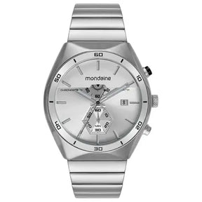 Relógio Mondaine Masculino Casual Prata – Ref. 32879G0MVNE1
