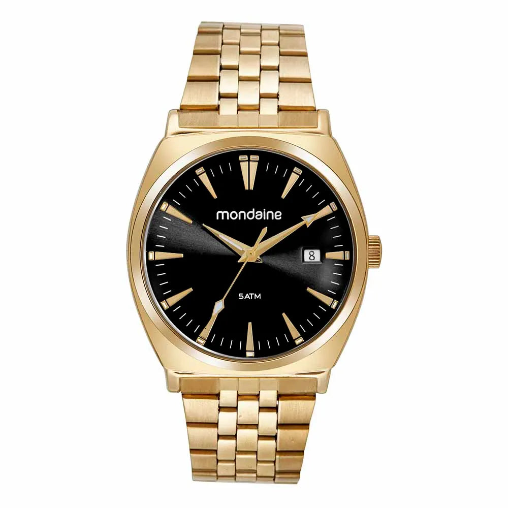 Relógio Mondaine Masculino Clássico Dourado - Ref: 32541GPMVDE2