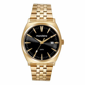 Relógio Mondaine Masculino Clássico Dourado - Ref: 32541GPMVDE2