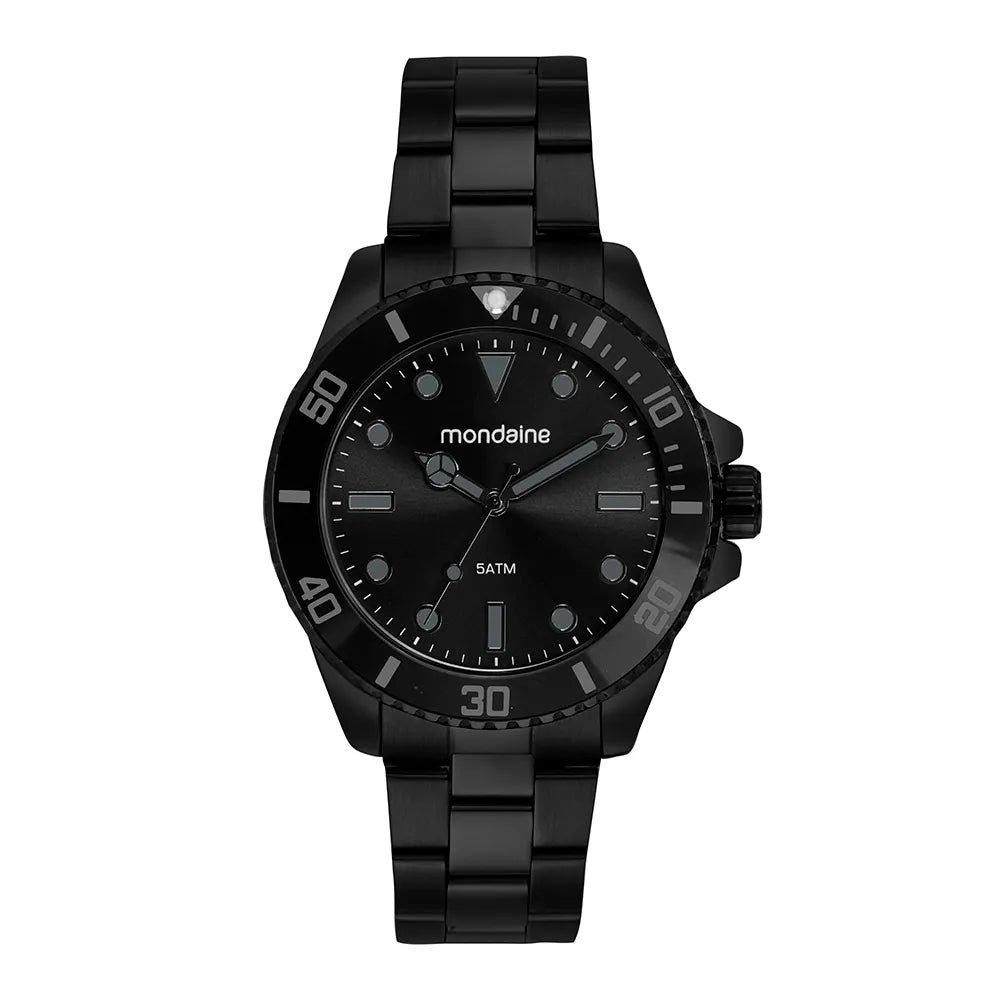 Relógio Mondaine Masculino Casual Preto – Ref. 32549GPMVPE9