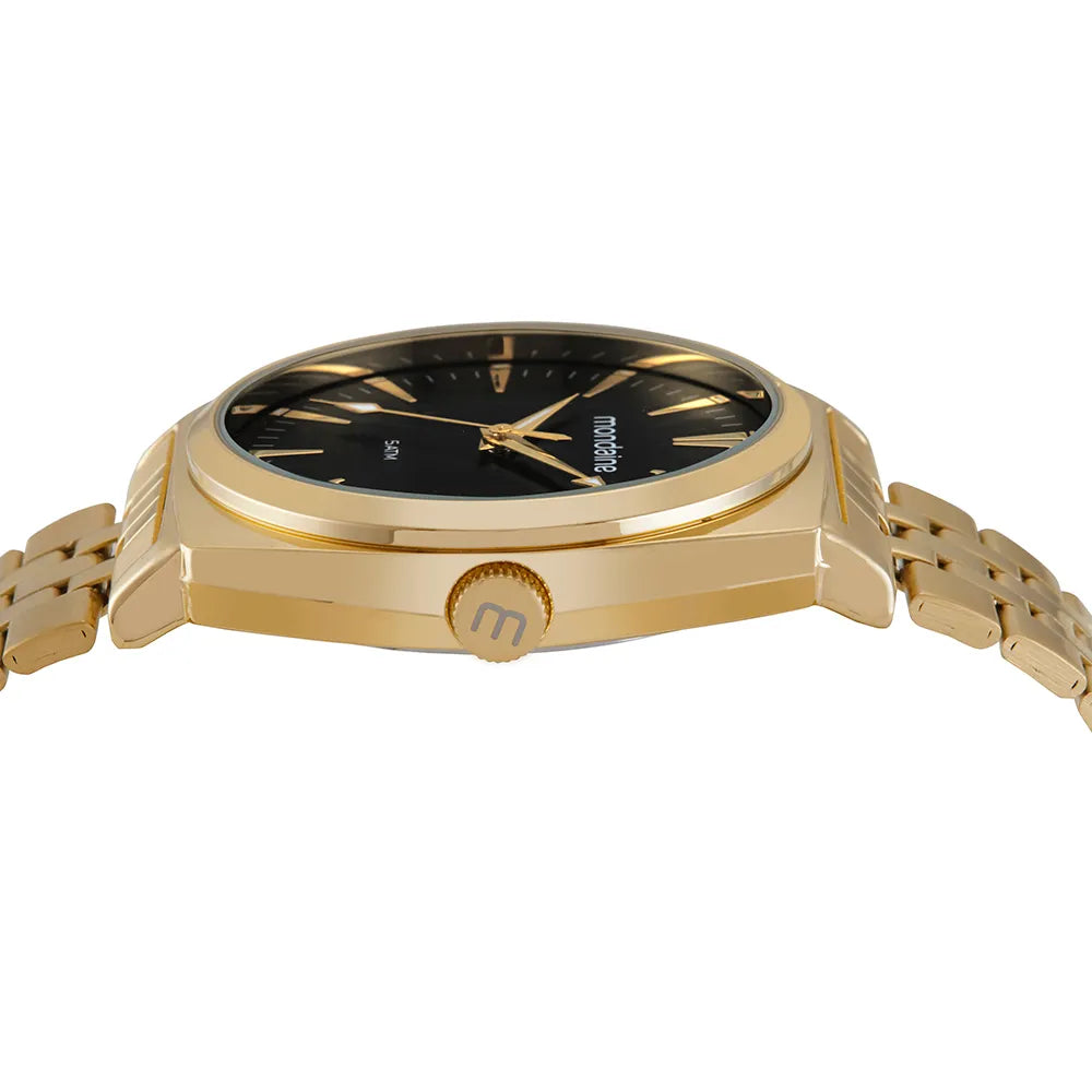 Relógio Mondaine Masculino Clássico Dourado - Ref: 32541GPMVDE2