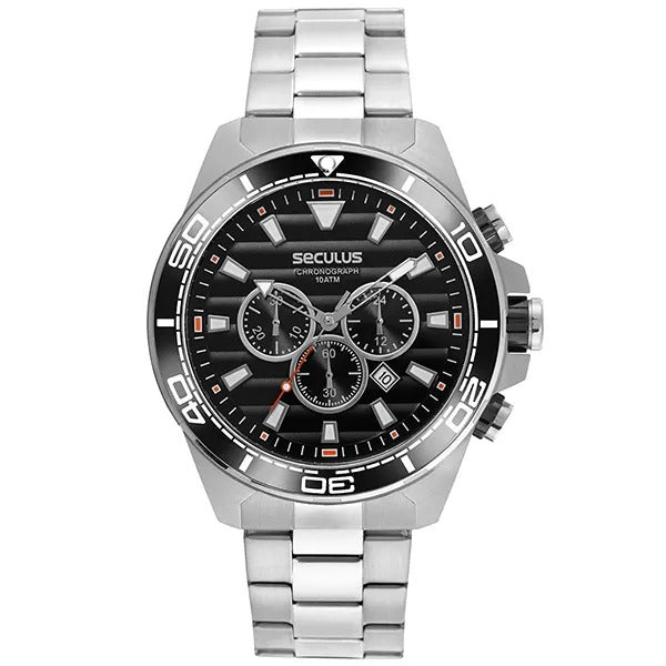 Relógio Seculus Daytona Cronógrafo Prata Referência: 44076G0SVNA3