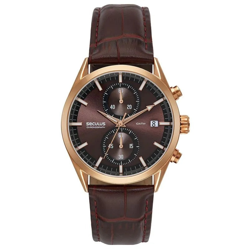 Relógio Seculus Masculino Premier Chronograph - Referência: 77307GPSVRC3