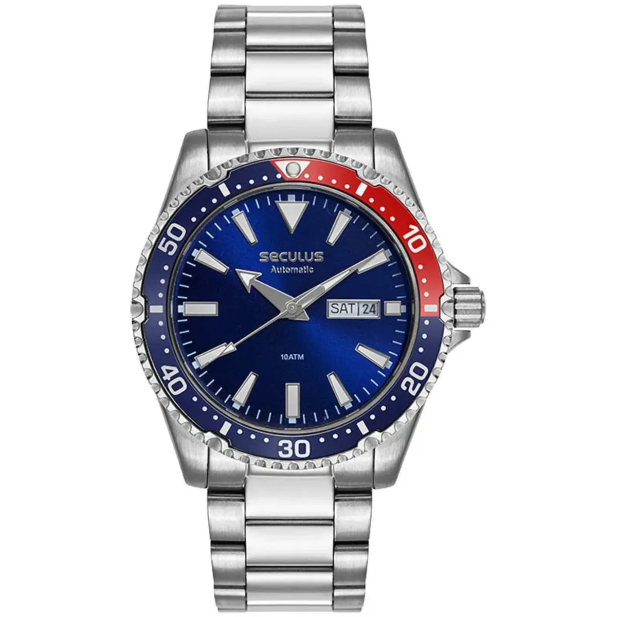 Relógio Seculus Diver Pepsi Automático - Referência: 44237G0SVNA5