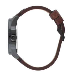 Relógio Orient Masculino Multifunção Aço Couro Correia Marrom - MPSCM004B1NX