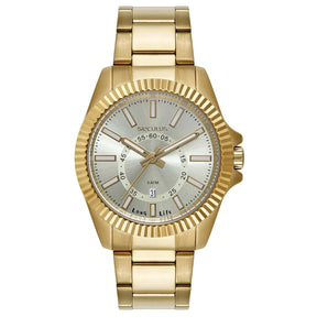 Relógio Seculus Long Life Datejust/Day-Date Dourado - Referência: 44264GPSVDA2